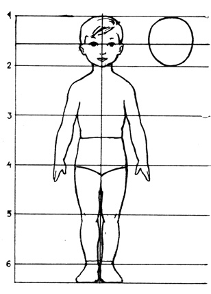Учимся рисовать человека для детей 6 7