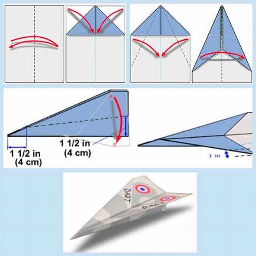 Как делать самолетик фото