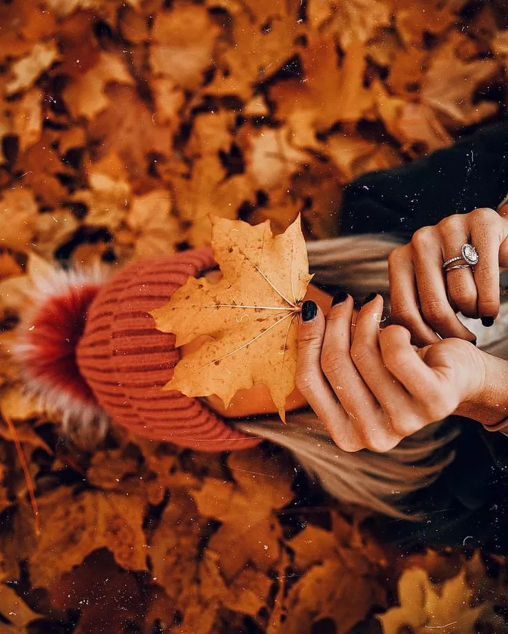 Красивые картинки женщина осень