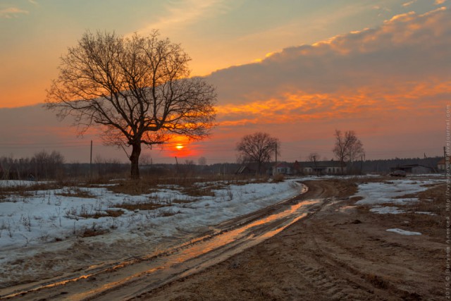 Весна в деревне картинки