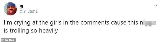 Clarification; Another person tried to figure out if he was being serious by asking if he likes women that wear makeup, but he responded: