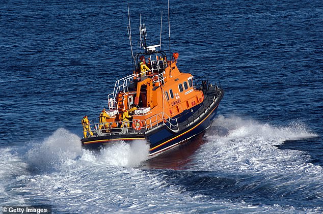 After the lifeboat crew carried out a shoreline search, the 10-year-old had floated nearly the whole distance of the bay and was found following 
