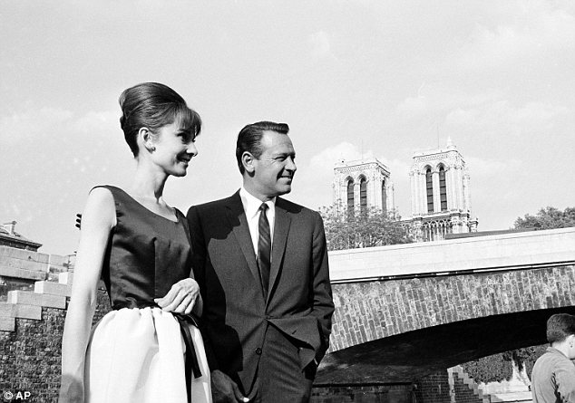 Audrey Hepburn and William Holden, co-stars in the romantic comedy