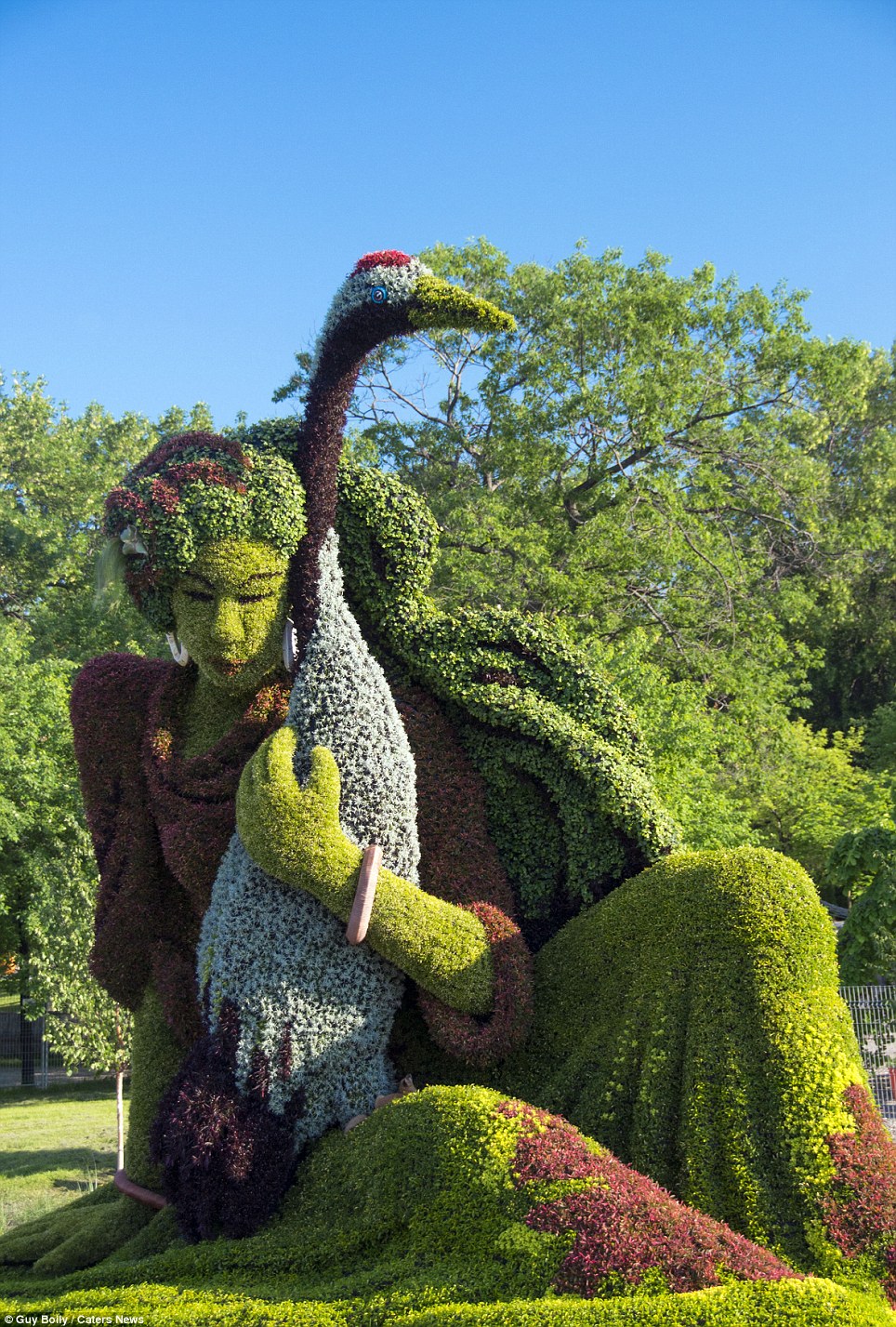 One of the hundreds of exhibits at the Mosaïcultures Internationales de Montréal