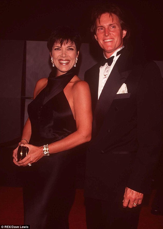 Happy days: Kris and Bruce were often seen attending glitzy events, and are seen here arriving at the Fire and Ice Ball in Los Angeles in 1996