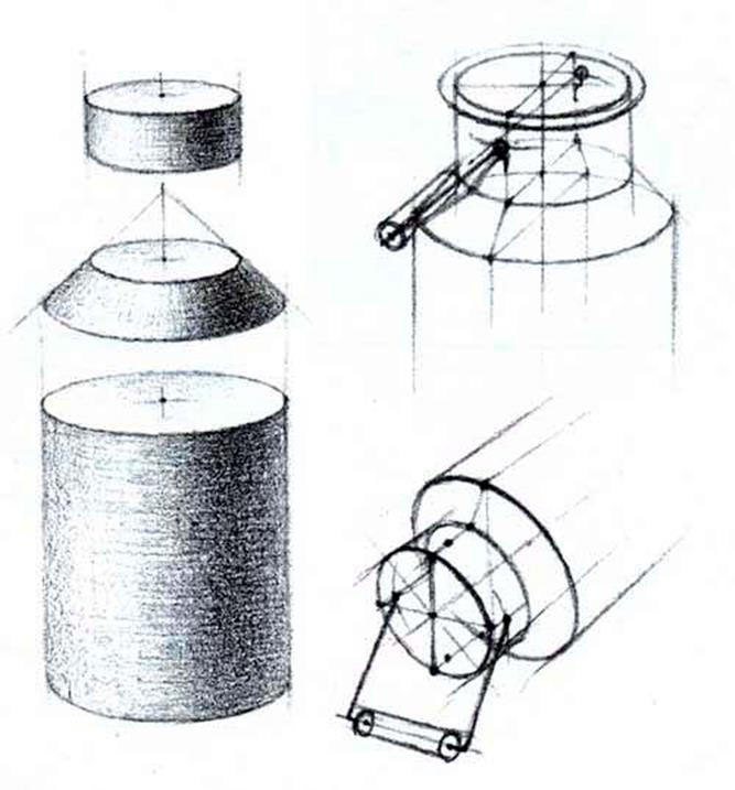 Как рисовать бидон