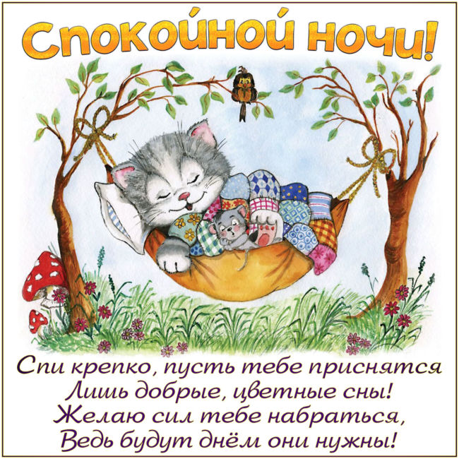 Пожелания спокойной ночи