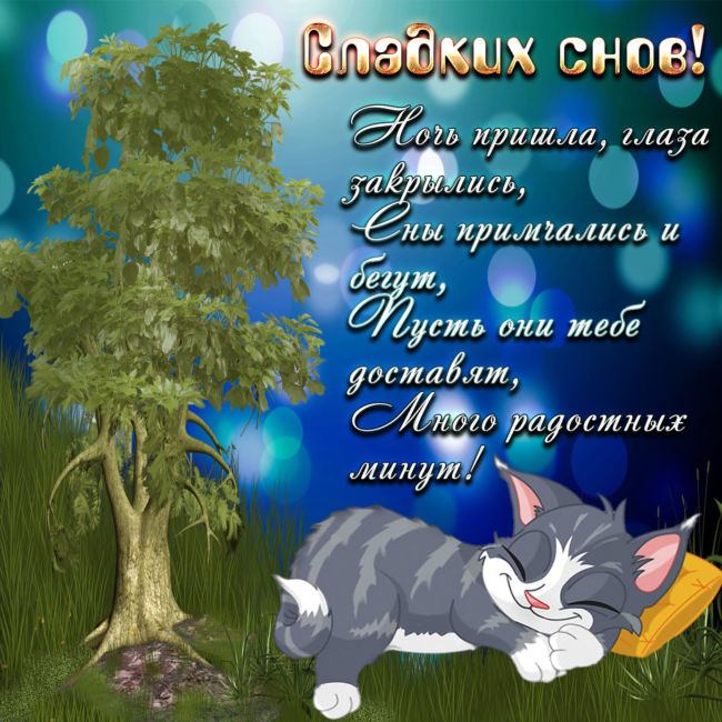 Пожелания спокойной ночи