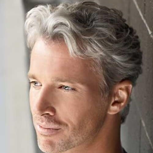 Mature Hairstyle for Men with Wavy Hair