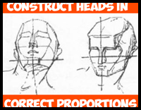 Constructing the Human Head in Right Proportions