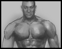 How to draw man muscles body anatomy