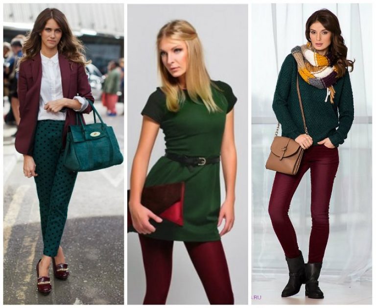 С чем сочетается зеленый цвет в одежде у женщин фото