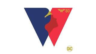 Wonder Woman 80th anniversary logo