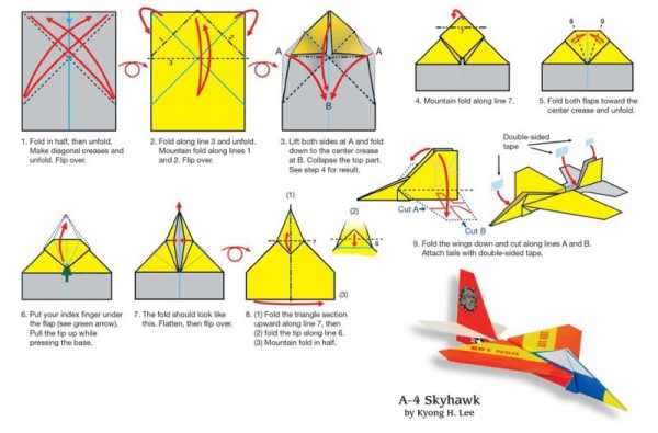 Схема как делать самолетики