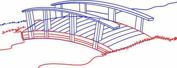 Нарисовать дворцовый мост карандашом