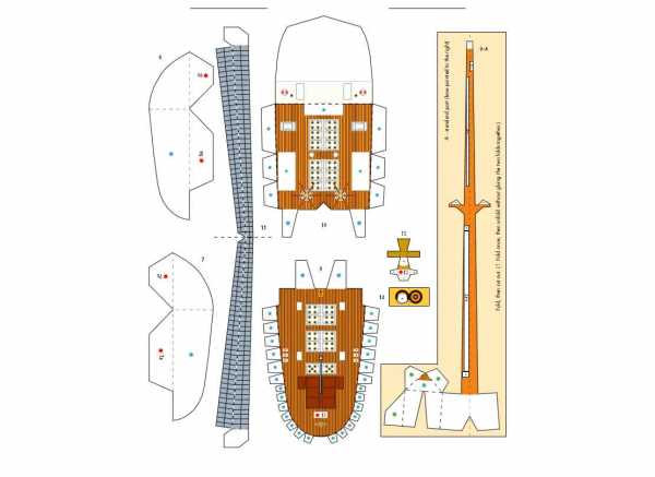 Титаник из картона своими руками схема