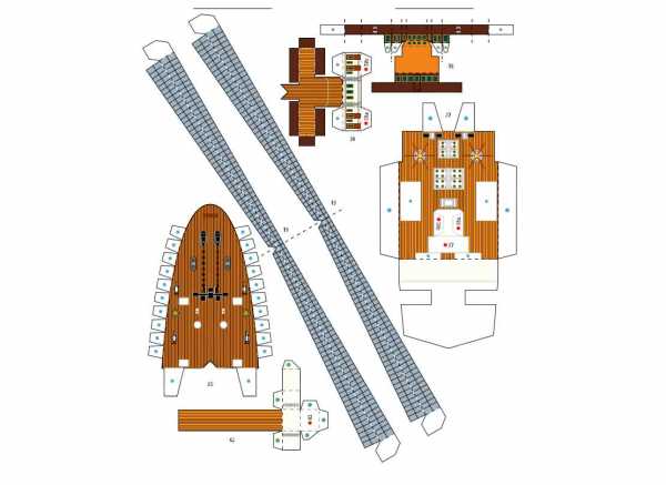 Титаник из картона своими руками схема