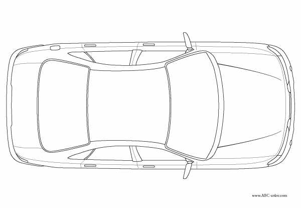 Автомобиль сверху рисунок