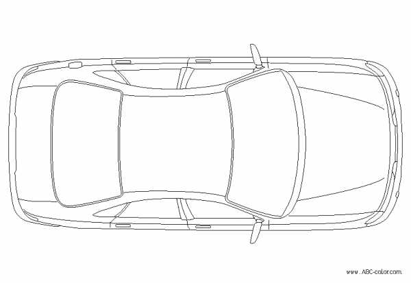 Как нарисовать машину сверху