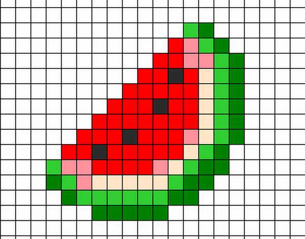 Рисунки по клеточкам фрукты маленькие