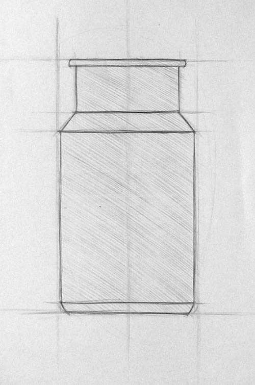 Как нарисовать бидон карандашом