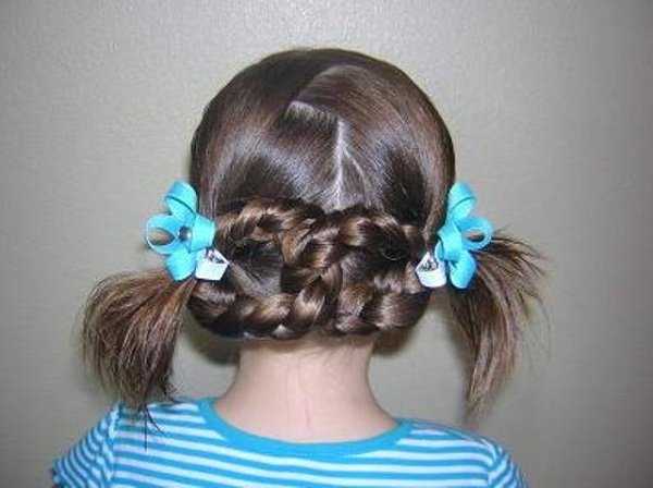 Как заплести косички девочке на средние волосы пошаговое фото для начинающих в домашних условиях
