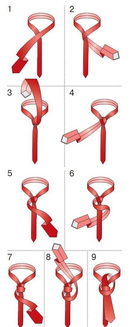 Завязать галстук классический способ пошаговая инструкция фото для начинающих в домашних